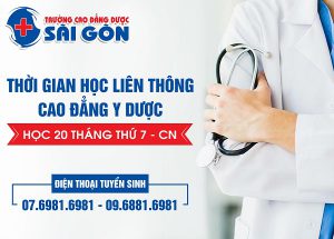 Thông Báo Tuyển Sinh Liên Thông Cao Đẳng Y Dược Sài Gòn Năm 2019