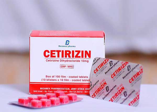 Cetirizine 10mg được dùng để điều trị các triệu chứng dị ứng