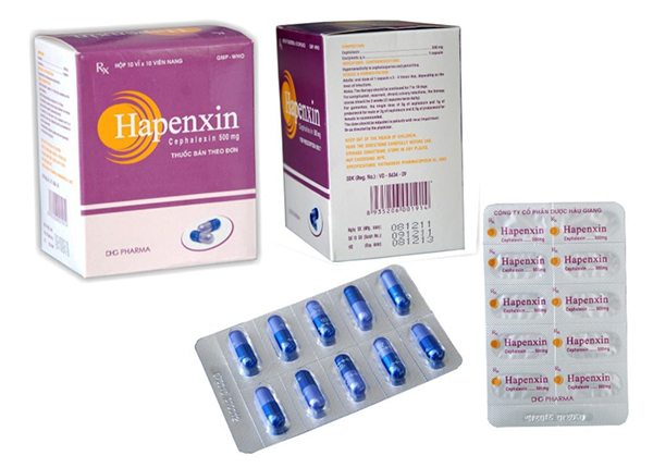 Hapenxin 500mg là thuốc được dùng để điều trị nhiễm khuẩn da, mô mềm,...