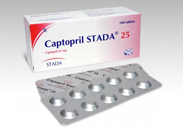 Captopril được sử dụng để điều trị tăng huyết áp