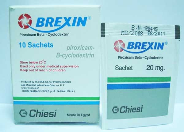Brexin được dùng để làm thuyên giảm các triệu chứng của viêm xương khớp