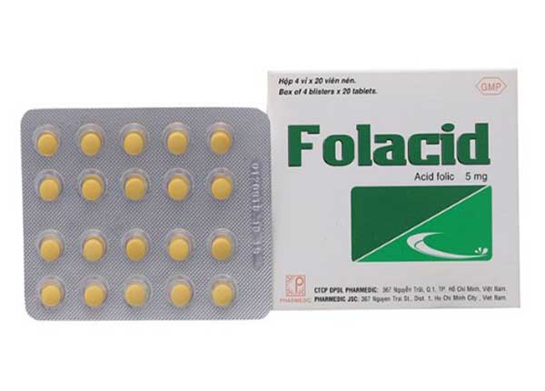 Thuốc Folacid được hấp thu chủ yếu ở đầu ruột non