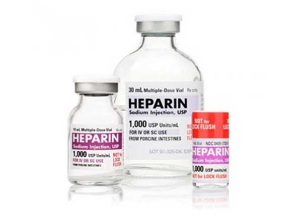 Heparin thường được dùng ở dạng tiêm dưới da hay tĩnh mạch