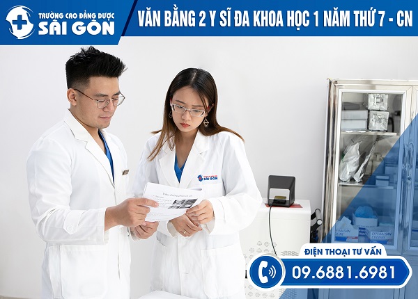 Trường Cao đẳng Dược Sài Gòn đào tạo Vb2 Y sĩ đa khoa ngoài giờ hành chính